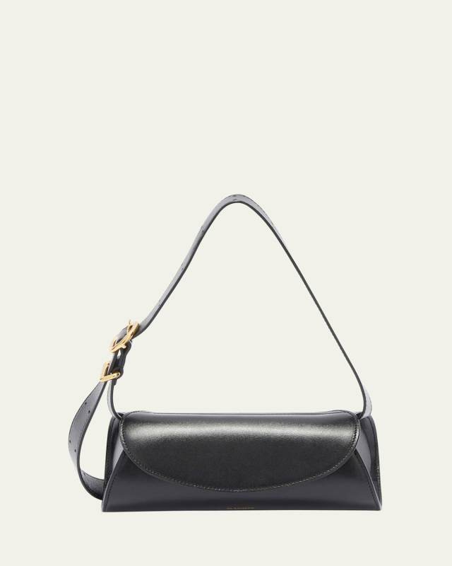 Cannolo Mini Flap Leather Shoulder Bag